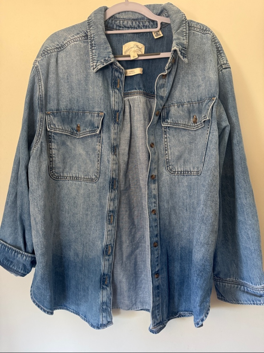 Universal Thread Oversized Denim Jacket/shirt in Blue